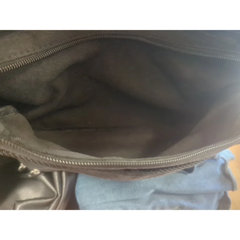 Bellaruso Black Canvas Duffel Bag Travel Weekender Shoulder Strap